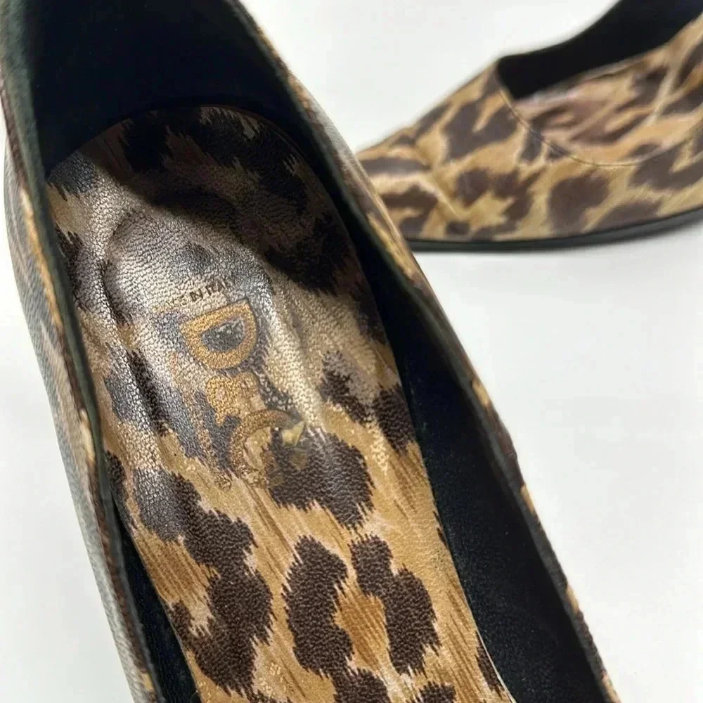 Dolce & Gabanna High Heel Shoes Pumps Cheetah Animal Print Brown Size 39.5 9.5 - Picture 8 of 13